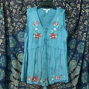 Vintage America blue tank XL